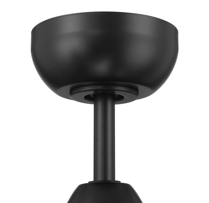 ##Antique Hardware## 52" Woven in Flat Black  w/ Flat Black/Pecan Blades