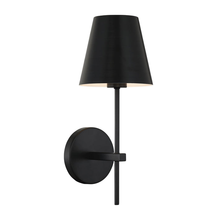 Crystorama Crystorama Xavier 1 Light Matte Black Sconce