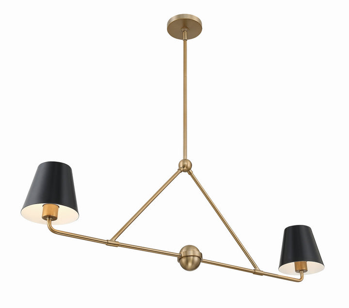 Crystorama Crystorama Xavier 2 Light Vibrant Gold Chandelier