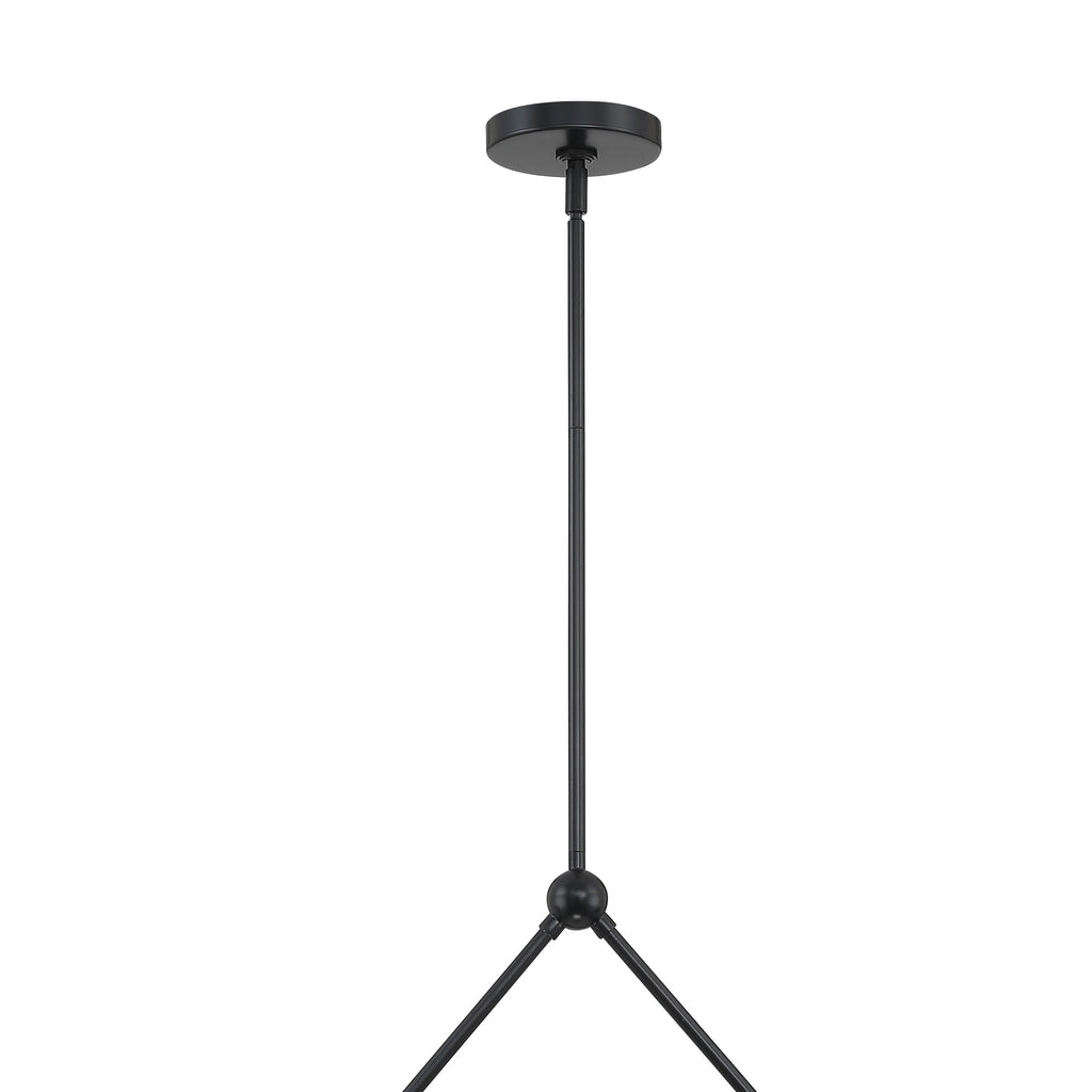 Crystorama Crystorama Xavier 6 Light Matte Black Chandelier