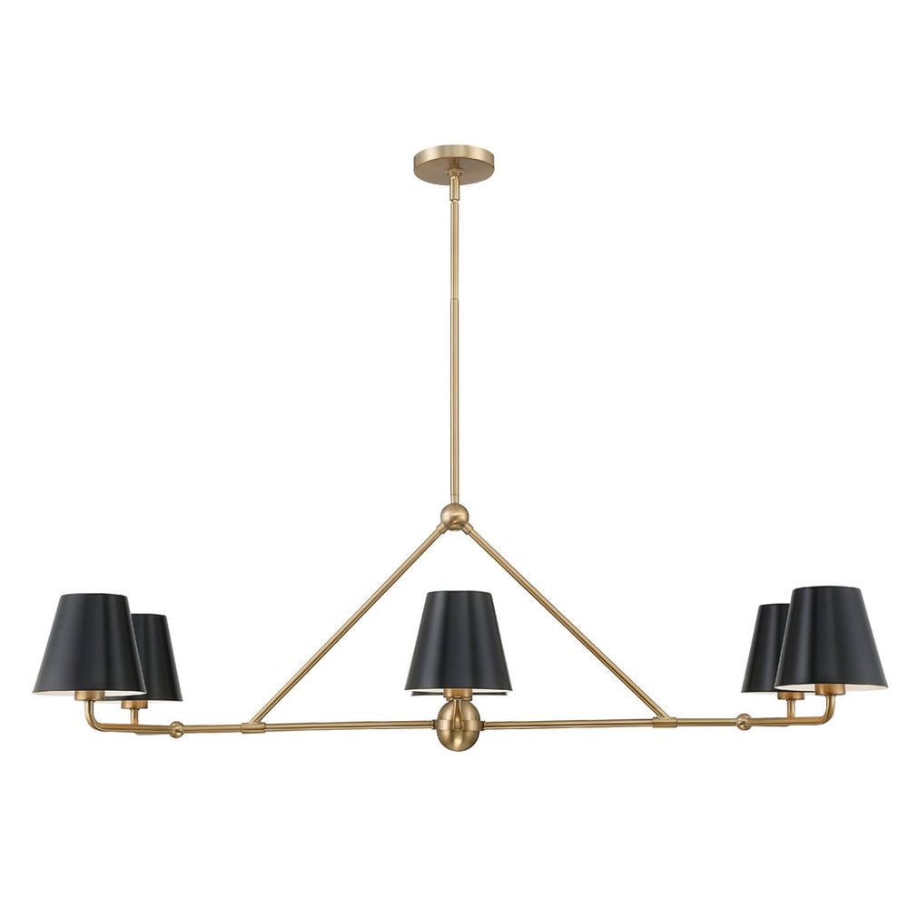 Crystorama Crystorama Xavier 6 Light Vibrant Gold Chandelier