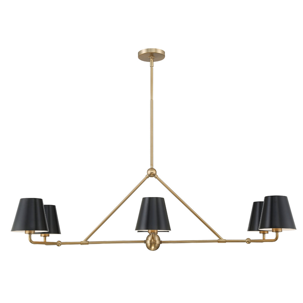 Crystorama Crystorama Xavier 6 Light Vibrant Gold Chandelier
