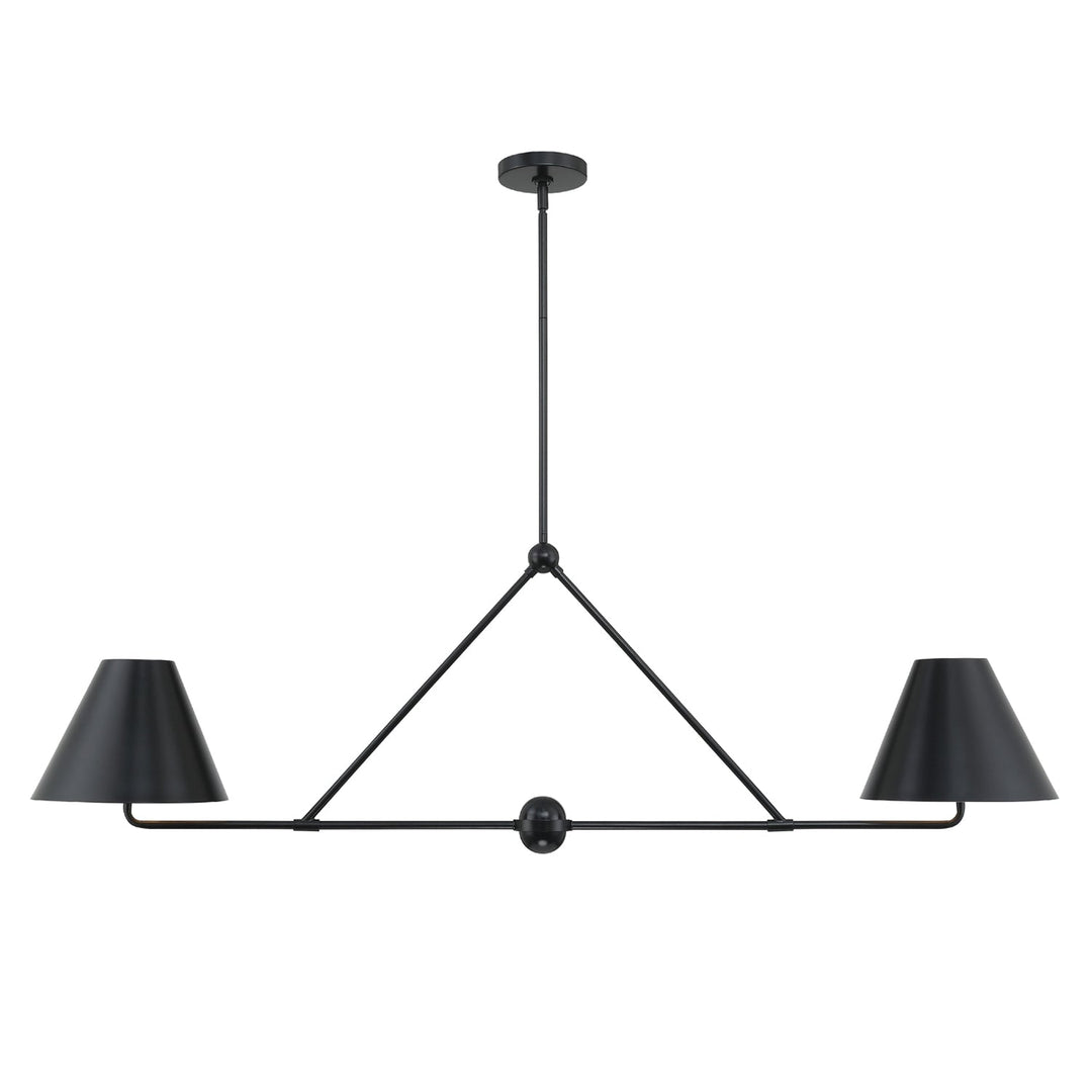 Crystorama Crystorama Xavier 4 Light Matte Black Chandelier
