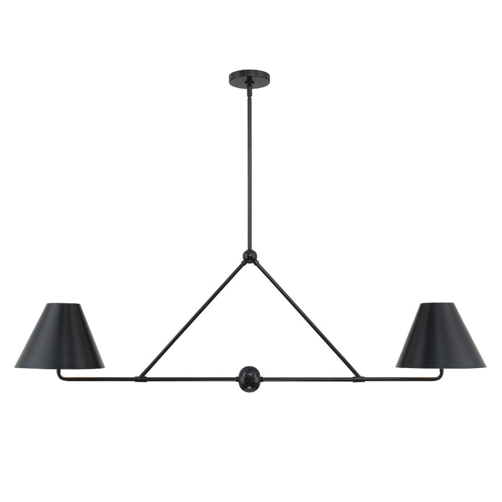 Crystorama Crystorama Xavier 4 Light Matte Black Chandelier