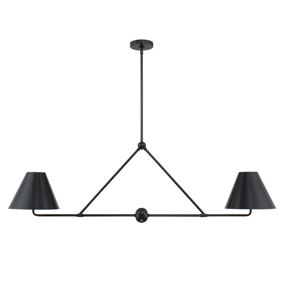 Crystorama Crystorama Xavier 4 Light Matte Black Chandelier