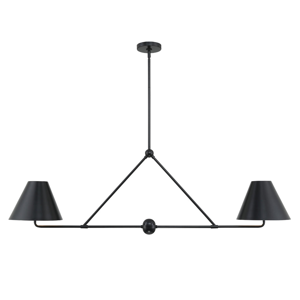 Crystorama Crystorama Xavier 4 Light Matte Black Chandelier