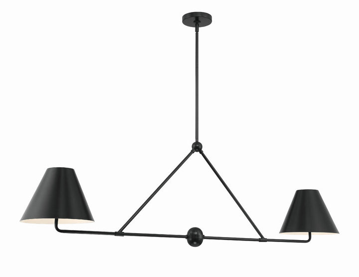 Crystorama Crystorama Xavier 4 Light Matte Black Chandelier