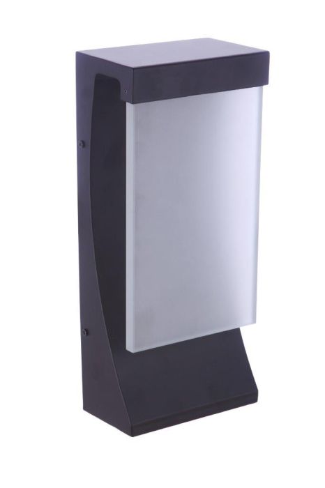 ##Antique Hardware## Vault 1 Light 15" LED Outdoor Wall Lantern in Midnight