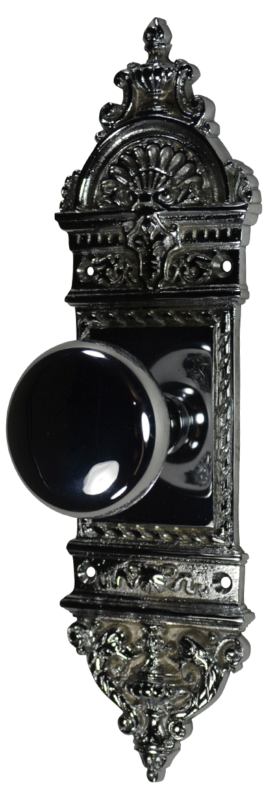 COPPER MOUNTAIN HARDWARE European Door Set With Round Brass Knob in Several Finishes