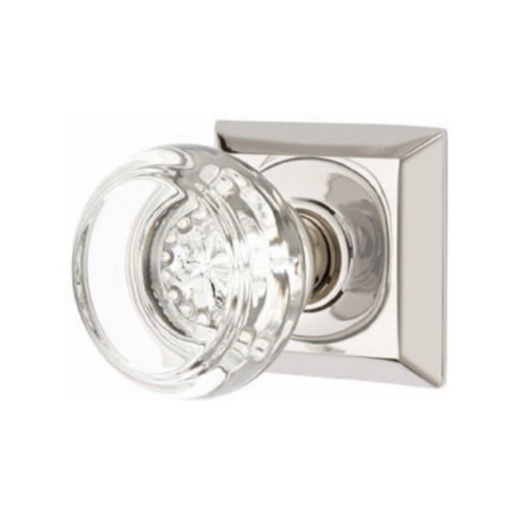 Emtek Georgetown Crystal Doorknob Set with Quincy Rosette EMTEK