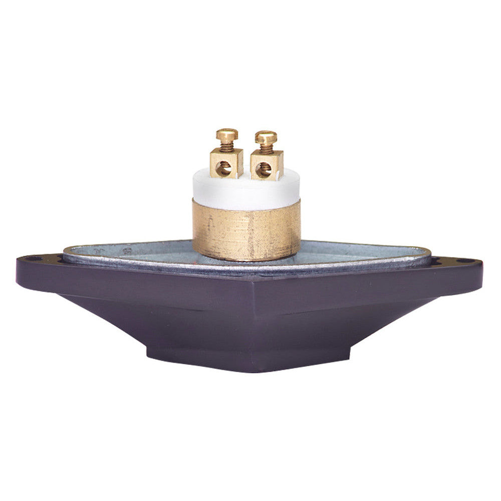 3 1/4 Inch Solid Brass Art Deco Diamond Doorbell