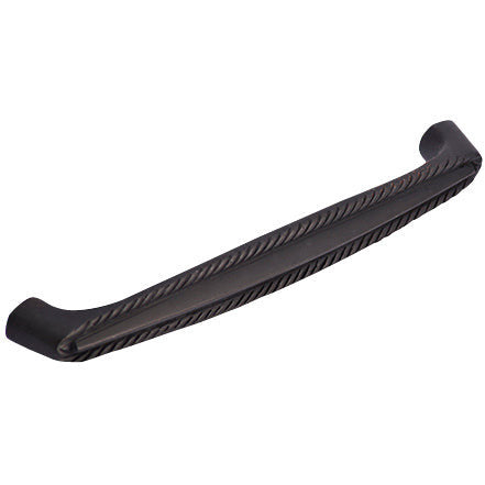 5 1/2 Inch Overall (5 Inch c-c) Solid Brass Georgian Roped Style Pull