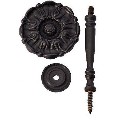Solid Brass Floral Style Curtain Tie Back (Black Bronze Finish) COPPER MOUNTAIN HARDWARE