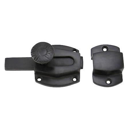 1 1/2 Inch Plain Cabinet Latch (Black Bronze Finish) COPPER MOUNTAIN HARDWARE