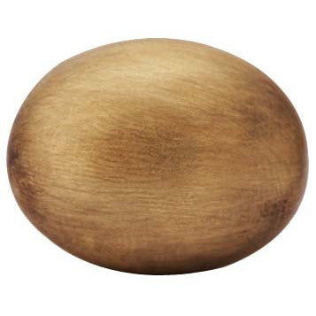 1 1/4 Inch Solid Brass Traditional Egg Shaped Cabinet & Furniture Knob