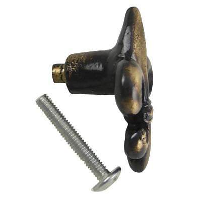 1 5/8 Inch Fleur de Lis Cabinet & Furniture Knob