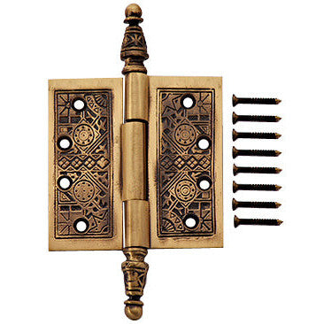 3 1/2 x 3 1/2 Inch Victorian Steeple Tip Style Hinge
