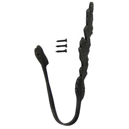 Solid Brass Curtain Tie Back - Oriental Leaves Style (Black Bronze Finish) COPPER MOUNTAIN HARDWARE