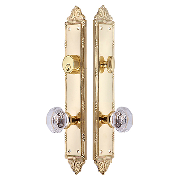 Ribbon & Reed Oval Deadbolt Entryway Set (Several Finishes Available) COPPER MOUNTAIN HARDWARE