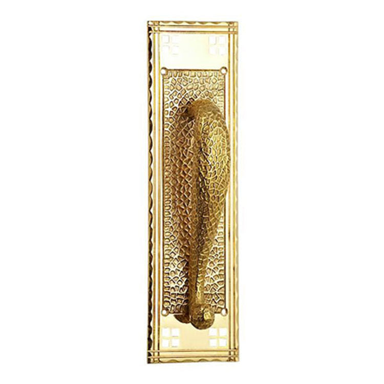 COPPER MOUNTAIN HARDWARE 12 Inch Craftsman Style Door Pull & Plate in Several Finishes