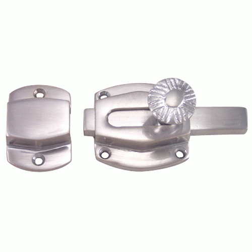1 1/2 Inch Plain Cabinet Latch (Satin Nickel Finish) COPPER MOUNTAIN HARDWARE