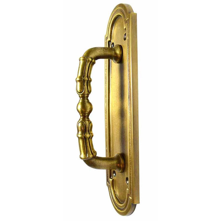 8 3/8 Inch Solid Brass Arched Style Pull Plate (Several Finishes Available)