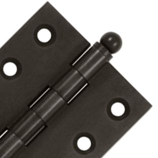 2 Inch x 2 Inch Solid Brass Cabinet Hinges (Oil Rubbed Bronze Finish) DELTANA