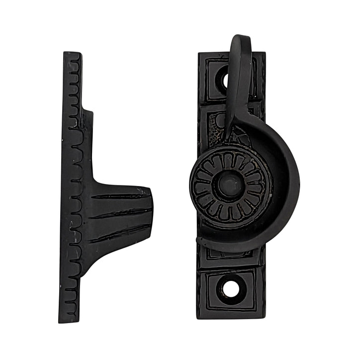 Solid Brass Art Deco Style Window Sash Lock (Black Bronze Finish) COPPER MOUNTAIN HARDWARE