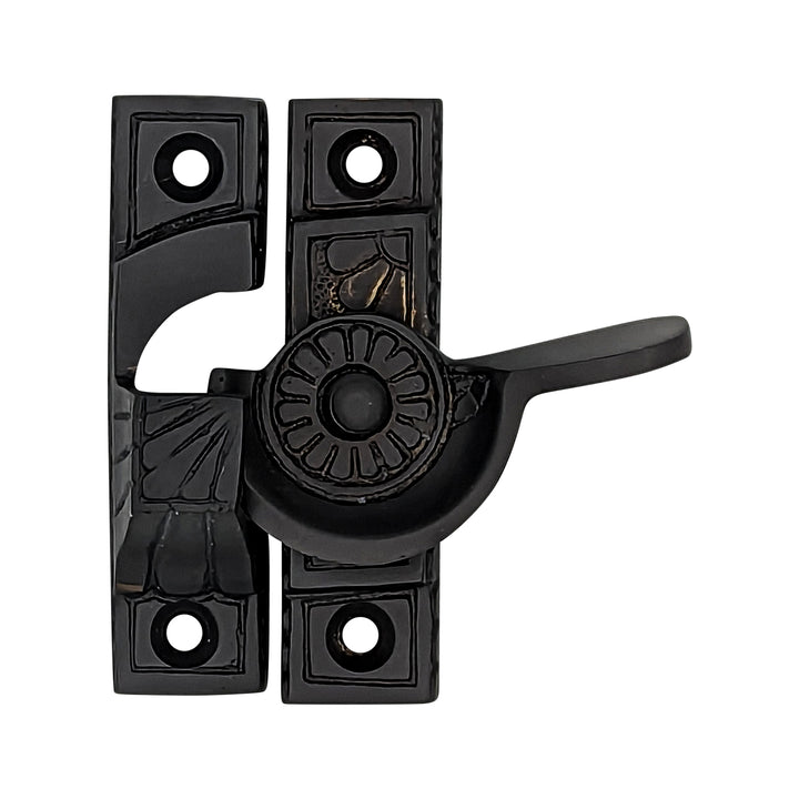 Solid Brass Art Deco Style Window Sash Lock (Black Bronze Finish) COPPER MOUNTAIN HARDWARE