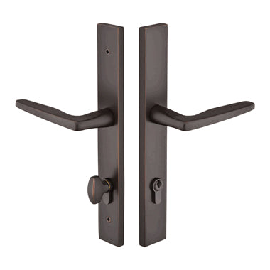 Solid Brass Modern Style Euro Keyed Multi Point Lock Trim (Oil Rubbed Bronze Finish) EMTEK