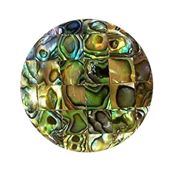 1 5/8 Inch Diameter Authentic Abalone Shell Oversized Cabinet or Furniture Knob COPPER MOUNTAIN HARDWARE