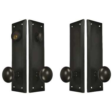 Quaker Style Deadbolt Entryway Set (Oil Rubbed Bronze) COPPER MOUNTAIN HARDWARE